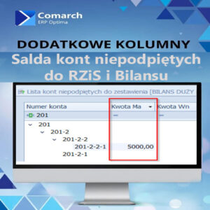 Salda kont niepodpiętych do RZiS i Bilansu